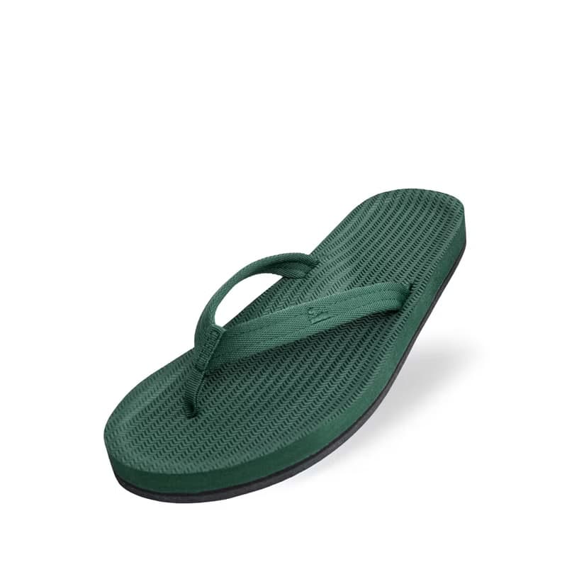 【春夏新品】indosole 環保拖鞋 Easy Living  森林綠 女