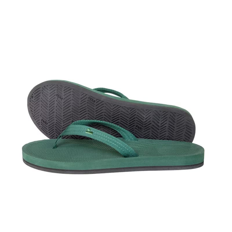 【春夏新品】indosole 環保拖鞋 Easy Living  森林綠 女