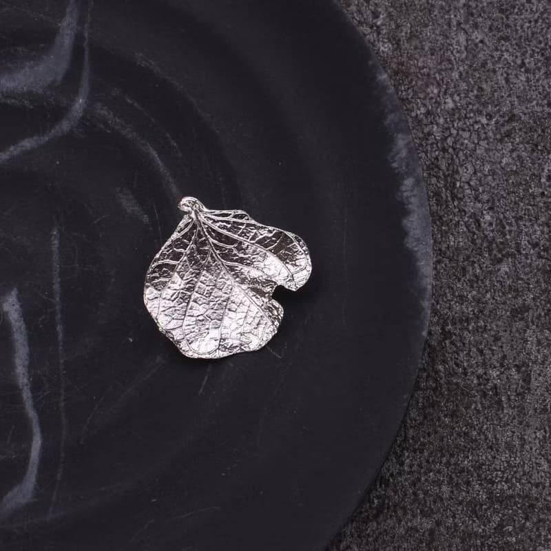 圓葉純銀別針 葉系列