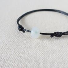 本命年【幸運路路通】翡翠韓國蠟線手鍊*Lga01*招財、防小人