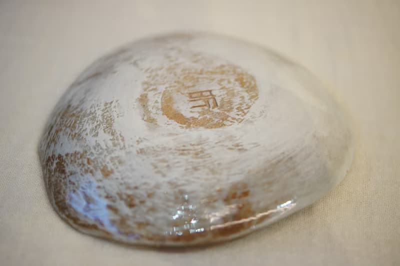 手捏粉引 黃葉小碟  Ø 10.5cm  點心盤 飾物盤