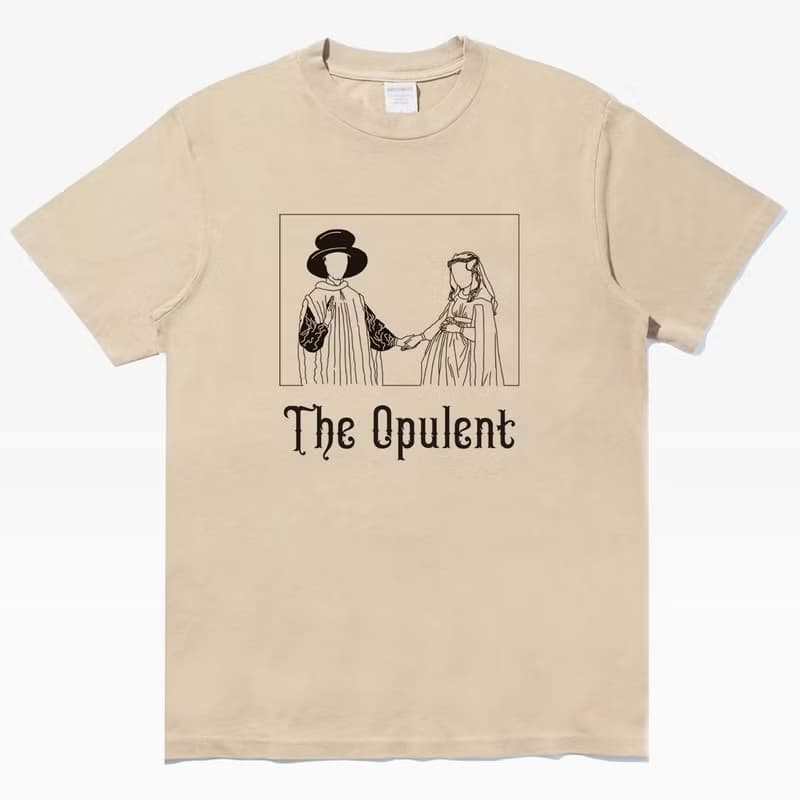 Opulent 中性短袖T恤 卡其色 休閒禮物文青夏日穿搭藝術設計畫