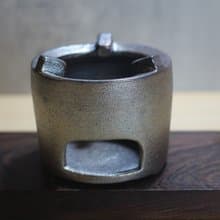 【母親節禮物】10cm 柴燒 保溫爐座 蠟燭加熱台 鶯歌葉敏祥手作