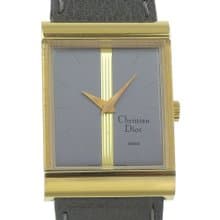 【日本直送】クリスチャンディオール Dior 腕時計 cal.2512-1 31735 SS×レザー 手巻き グレー文字盤 メンズ【中古】