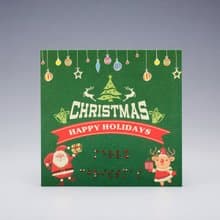 【GFSD】水鑽精品-手工-點字卡-聖誕快樂