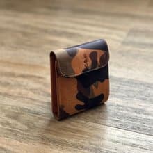 日本製【Takumicsタクミクス】短皮夾 短銀包 義大利植鞣革 迷彩