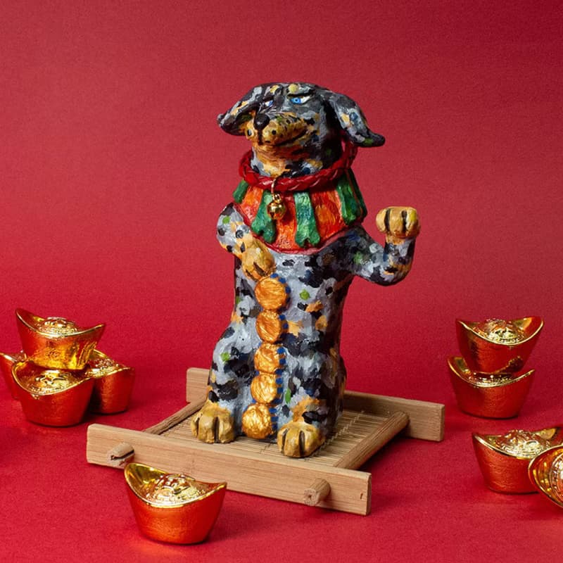 招財大理石長狗 Lucky DooooooG/招財狗/臘腸狗/母親節禮物