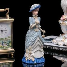 英國製Wedgwood窈窕淑女佳麗限量收藏陶瓷娃娃人偶藝術裝飾擺件