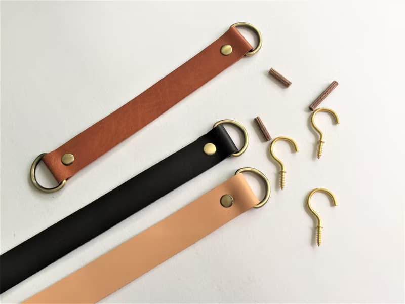 皮革窗簾綁帶//簡約主義//家居裝飾//窗簾//窗簾綁帶