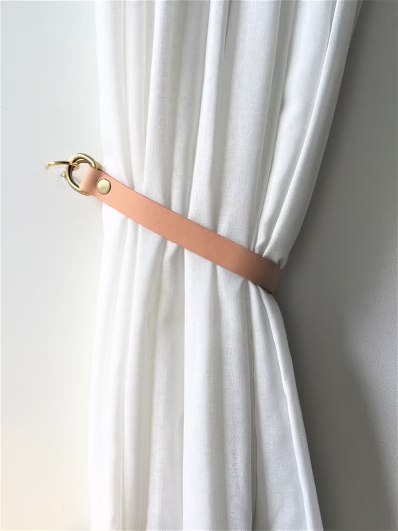 皮革窗簾綁帶//簡約主義//家居裝飾//窗簾//窗簾綁帶