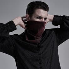 哥德西域刺客龍鱗圍巾面罩 - 紅 / 黑