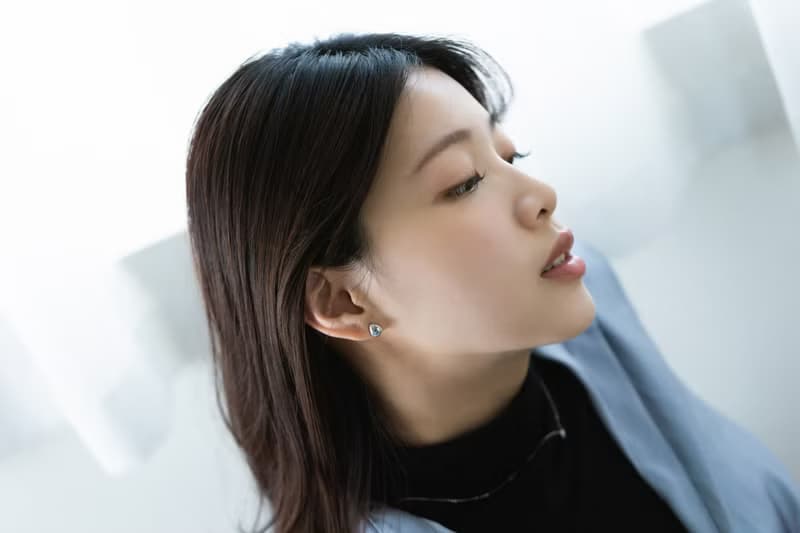 Teardrop弧面光澤水滴 925純銀鍍白k 純銀耳環 耳夾