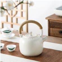 LINKIFE 白瓷系列 直火加熱 日式提壺茶壺 (1200ml)