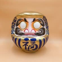 【招福祈願】達摩不倒翁 だるま 金色 30cm 擺設 送禮 許願 DIY