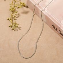 string chain magnet necklace SV ニッケルフリー マグネットネックレス 着脱簡単　シンプルチェーンネックレス　シルバー
