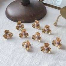 春分系列 - 綻放植花耳釘 日本珠 淡水珍珠 厚鍍18K金 耳環 禮物