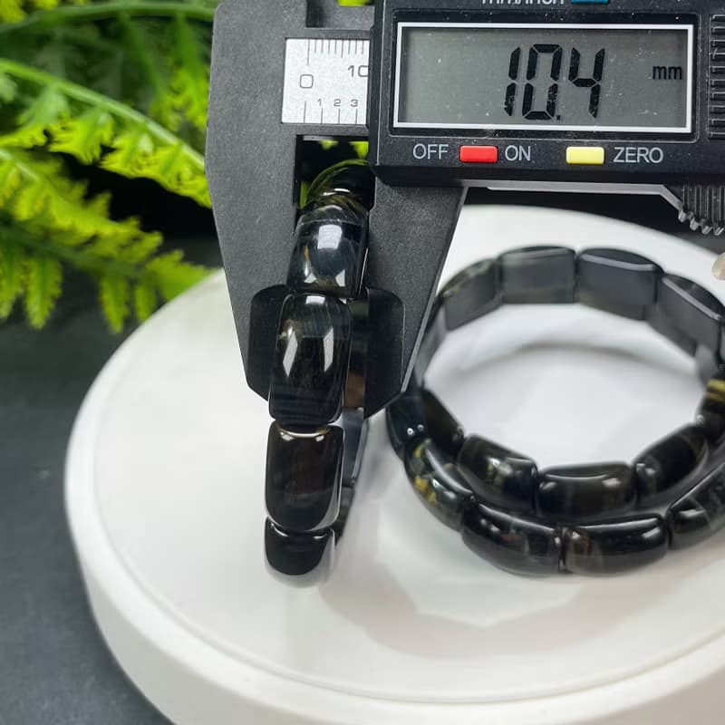 夢幻精品天然虎眼石手排 10mm 藍黃虎晴石手鏈 男女單圈 招財平安