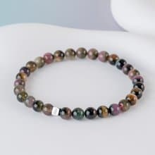 雙色碧璽 | 天然能量手串 | 5.5-6.5mm  D14504