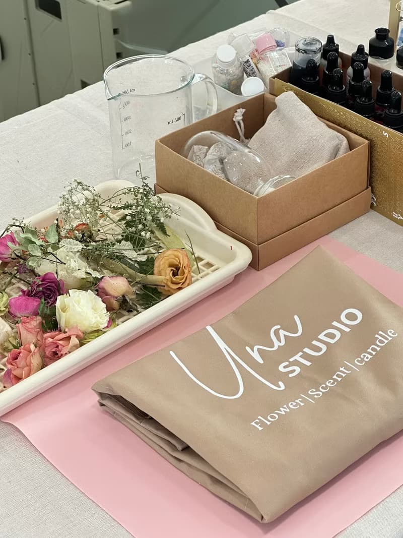 【體驗】【體驗】高雄蠟燭教室 浮游花瓶  手作 婚禮小物 情侶