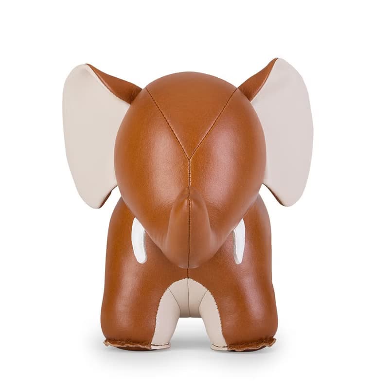 【書擋】大象 Elephant Abby II 皮革動物擺飾  | 入厝禮物