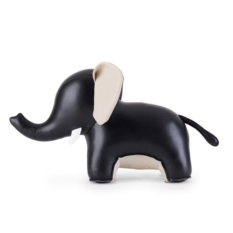 【書擋】大象 Elephant Abby II 皮革動物擺飾  | 入厝禮物