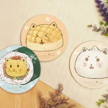 【扛夢山丘】製造幸福。可愛貓咪午茶時光。鶯歌陶瓷吸水杯墊