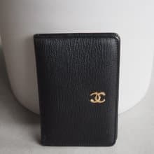 CHANEL COCO カードケース シャネル ブラック レザー ヴィンテージ