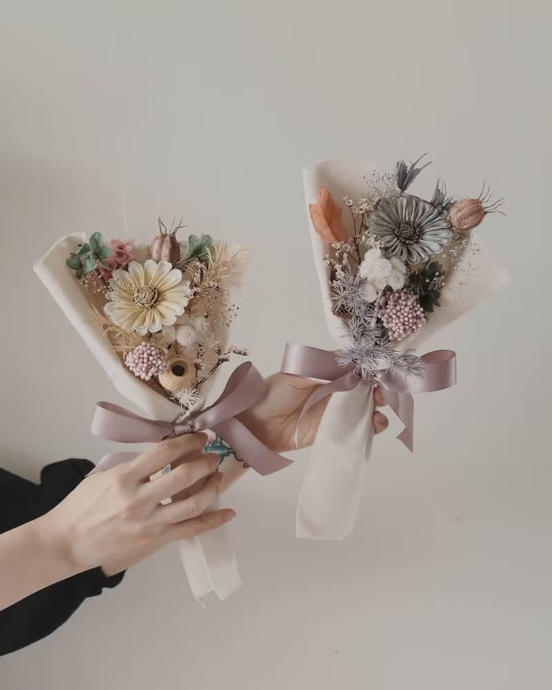 xuli.96 日常花束-S 胚布花束 索拉花 乾燥花 七夕情人節