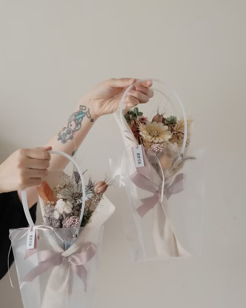 xuli.96 日常花束-S 胚布花束 索拉花 乾燥花 七夕情人節
