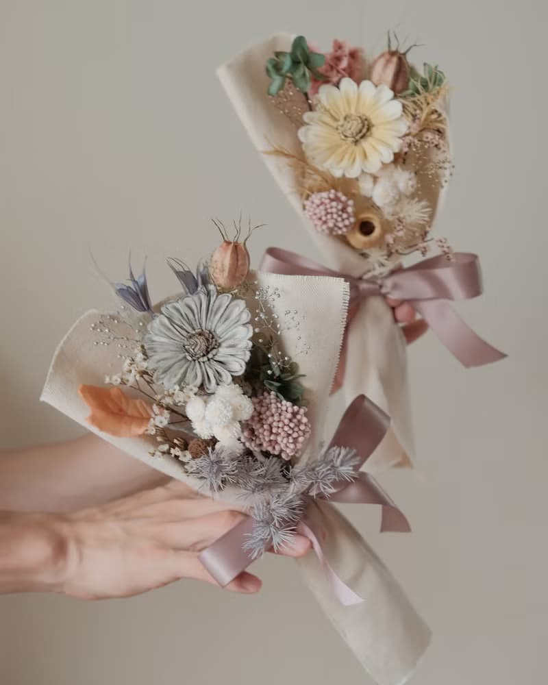 xuli.96 日常花束-S 胚布花束 索拉花 乾燥花 七夕情人節