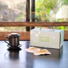 陶作坊|經典同心杯(黑/白)茶葉組合