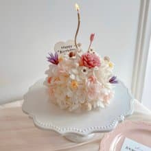 Journee香草奶油小花蛋糕禮盒 永生花乾燥花蛋糕乾燥花束