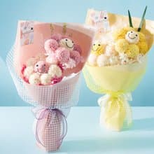 雙微笑花束2.0 畢業季 畢業花束 微笑花束 小花束 索拉花 永生花