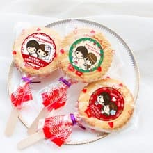婚禮小物 聖誕Q版婚禮版 滿滿愛 扎絲簡版 古早味麥芽餅