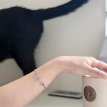 304不鏽鋼 星軌 胎毛毛髮紀念手鍊