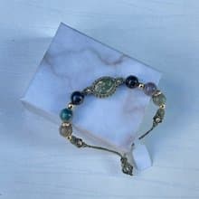 *220550 Macrame 南美蠟線 海洋碧玉 手鍊