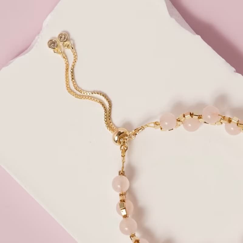 【法式優雅】繁花盛開 | 粉水晶 | 能量水晶/寶石/設計/手鍊/飾品