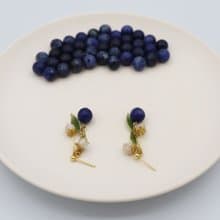 blueberryピアス_sodalite
