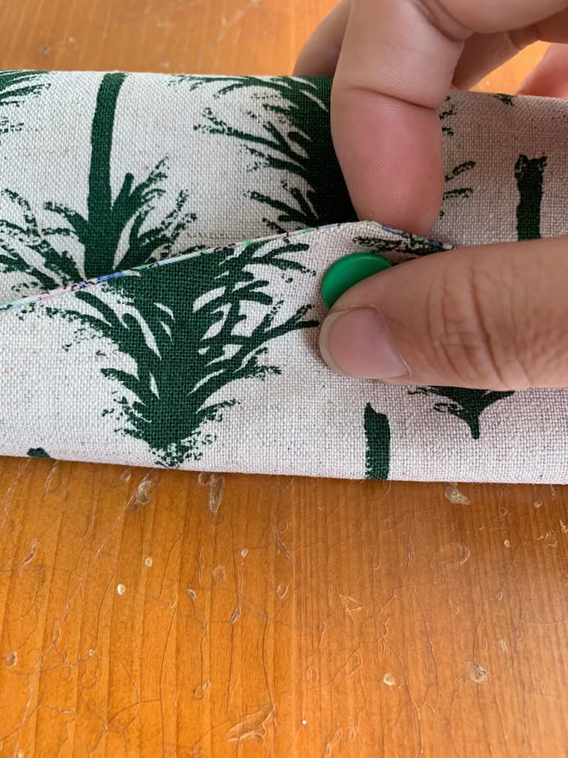 文青風環保筷袋  植樹 綠  手作餐具袋.交換禮物.