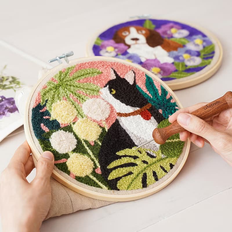 【小徑貓咪】戳繡材料包 俄羅斯刺繡 (不含戳針) | XiuCrafts