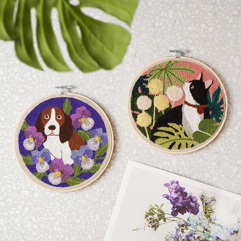 【小徑貓咪】戳繡材料包 俄羅斯刺繡 (不含戳針) | XiuCrafts