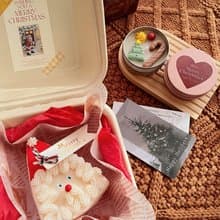 聖誕老公公奶油蛋糕蠟燭 聖誕老人造型蛋糕蠟燭 手作香氛聖誕禮盒