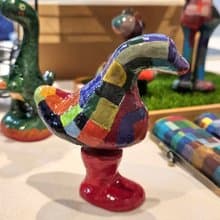【手工雕塑】獨腳鴨鴨 雕塑工藝品 編號 NO.9