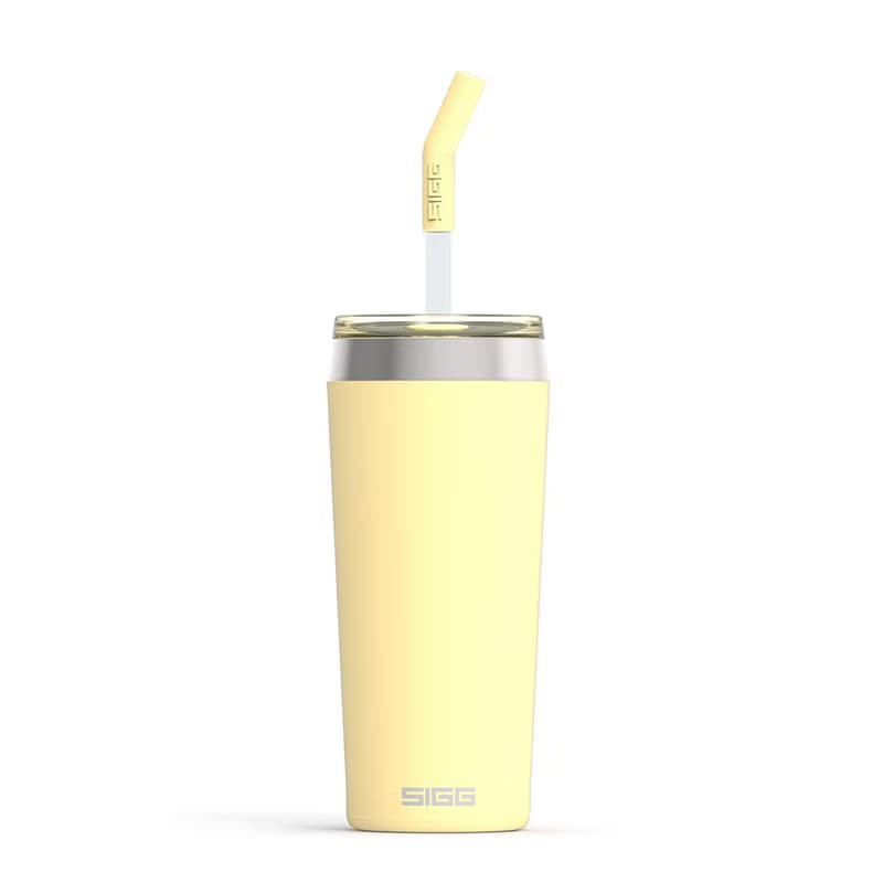 #母親節送禮瑞士百年 SIGG Helia 保溫吸管杯 600ml - 奶油卡士達
