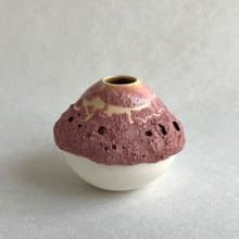 手工陶瓷花瓶 花器 擴香瓶 精油瓶 迷你花瓶 花藝道具 母親節禮物