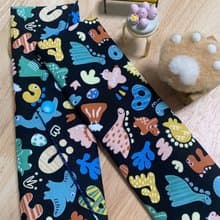 文青風環保純棉筷袋 萌萌侏羅紀 個性酷黑   日本 潮物 收納 手