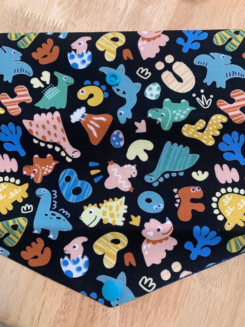 文青風環保純棉筷袋 萌萌侏羅紀 個性酷黑   日本 潮物 收納 手