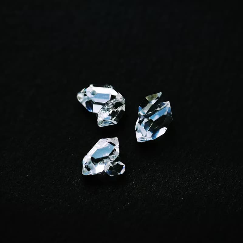 美國紐約 高頻能量 稀少原石雙生 赫基蒙閃靈鑽耳環