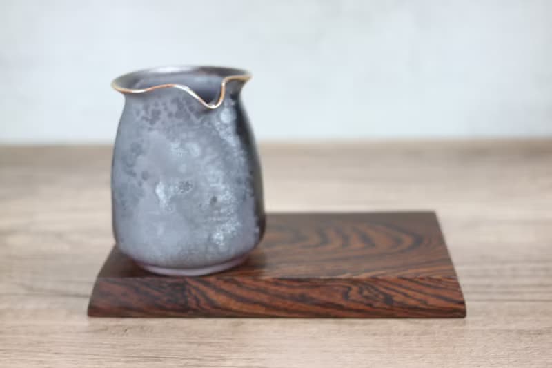 【母親節禮物】天然落灰 柴燒茶海 公道杯 名家葉敏祥手作 300ml