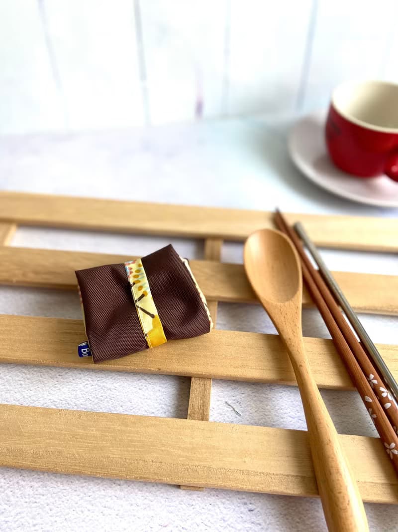 自然輕巧防水餐具袋 環保 好收納 易清洗